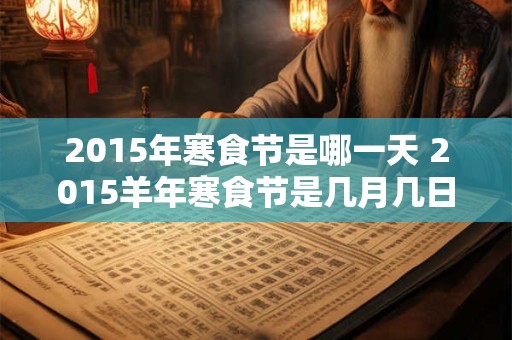 2015年寒食节是哪一天 2015羊年寒食节是几月几日