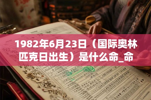 1982年6月23日（国际奥林匹克日出生）是什么命_命运如何