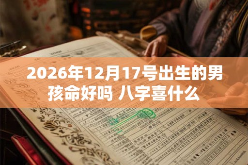 2026年12月17号出生的男孩命好吗 八字喜什么 2026年12月17号出生的男孩命好吗 八字喜什么