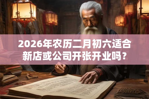 2026年农历二月初六适合新店或公司开张开业吗? 2026年农历二月初六适合新店或公司开张开业吗?
