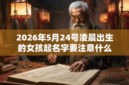 2026年5月24号凌晨出生的女孩起名字要注意什么 2026年5月24号凌晨出生的女孩起名字要注意什么