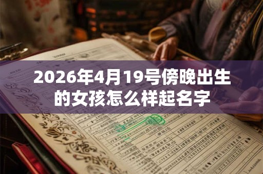 2026年4月19号傍晚出生的女孩怎么样起名字 2026年4月19号傍晚出生的女孩怎么样起名字