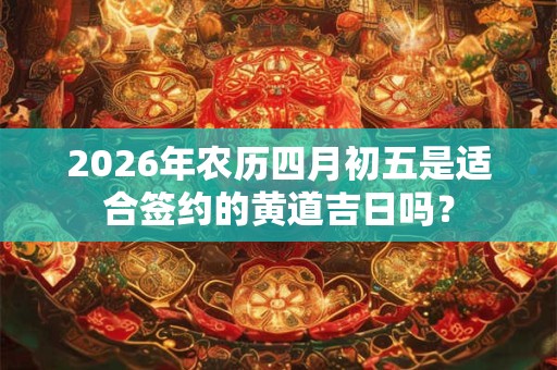 2026年农历四月初五是适合签约的黄道吉日吗? 2026年农历四月初五是适合签约的黄道吉日吗?