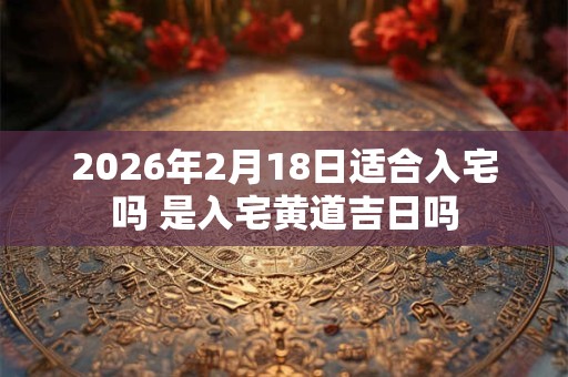2026年2月18日适合入宅吗 是入宅黄道吉日吗 2026年2月18日适合入宅吗 是入宅黄道吉日吗