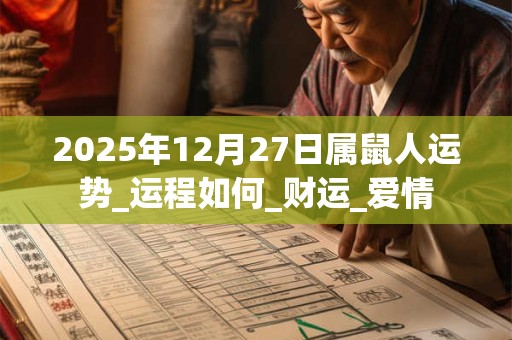 2025年12月27日属鼠人运势_运程如何_财运_爱情 2025年12月27日属鼠人运势_运程如何_财运_爱情