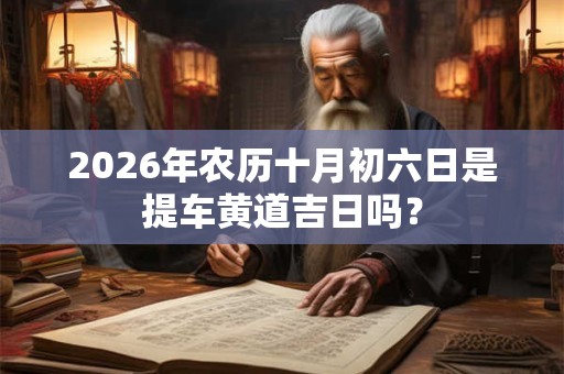 2026年农历十月初六日是提车黄道吉日吗? 2026年农历十月初六日是提车黄道吉日吗?
