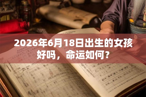2026年6月18日出生的女孩好吗,命运如何? 2026年6月18日出生的女孩好吗,命运如何?
