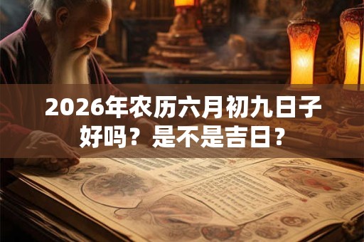 2026年农历六月初九日子好吗?是不是吉日? 2026年农历六月初九日子好吗?是不是吉日?