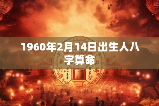 1960年2月14日出生人八字算命 1960年2月14日出生人八字算命