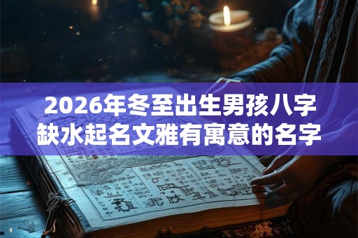 2026年冬至出生男孩八字缺水起名文雅有寓意的名字 2026年冬至出生男孩八字缺水起名文雅有寓意的名字
