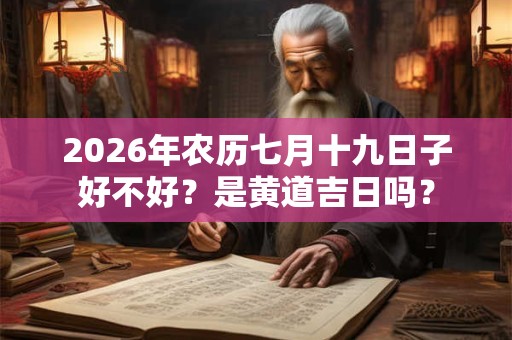 2026年农历七月十九日子好不好?是黄道吉日吗? 2026年农历七月十九日子好不好?是黄道吉日吗?
