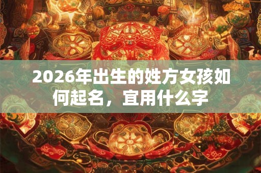 2026年出生的姓方女孩如何起名,宜用什么字 2026年出生的姓方女孩如何起名,宜用什么字