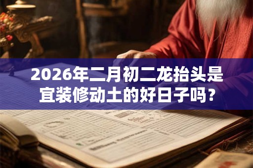 2026年二月初二龙抬头是宜装修动土的好日子吗? 2026年二月初二龙抬头是宜装修动土的好日子吗?