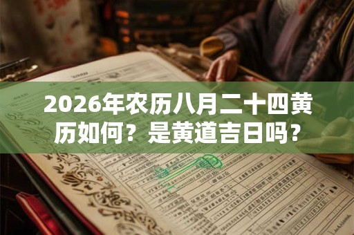 2026年农历八月二十四黄历如何?是黄道吉日吗? 2026年农历八月二十四黄历如何?是黄道吉日吗?