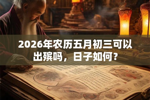 2026年农历五月初三可以出殡吗,日子如何? 2026年农历五月初三可以出殡吗,日子如何?