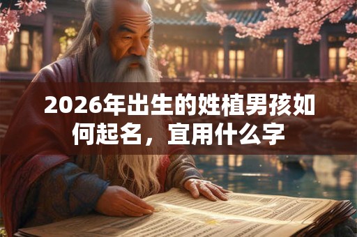 2026年出生的姓植男孩如何起名，宜用什么字