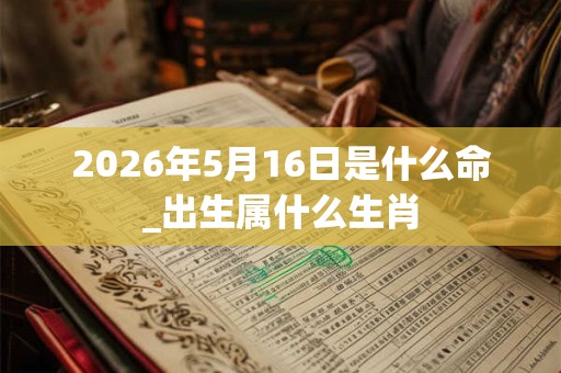 2026年5月16日是什么命_出生属什么生肖