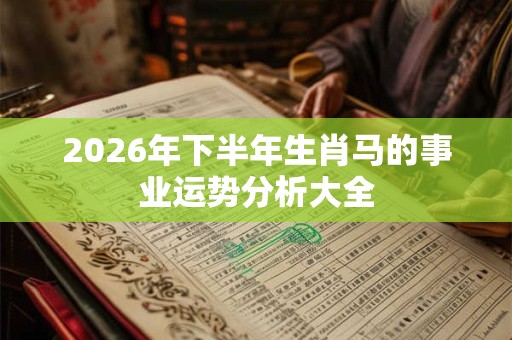 2026年下半年生肖马的事业运势分析大全 2026年下半年生肖马的事业运势分析大全