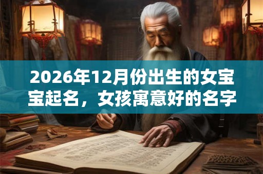 2026年12月份出生的女宝宝起名,女孩寓意好的名字 2026年12月份出生的女宝宝起名,女孩寓意好的名字
