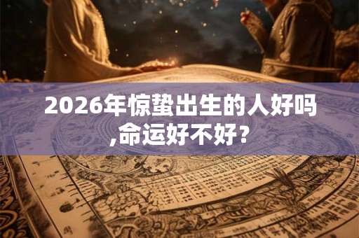 2026年惊蛰出生的人好吗,命运好不好？