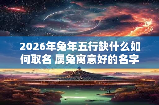 2026年兔年五行缺什么如何取名 属兔寓意好的名字有哪些 2026年兔年五行缺什么如何取名 属兔寓意好的名字有哪些