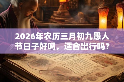 2026年农历三月初九愚人节日子好吗,适合出行吗? 2026年农历三月初九愚人节日子好吗,适合出行吗?
