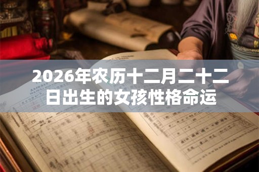 2026年农历十二月二十二日出生的女孩性格命运 2026年农历十二月二十二日出生的女孩性格命运