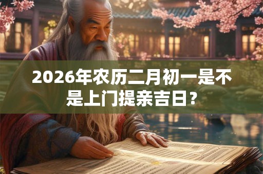 2026年农历二月初一是不是上门提亲吉日？
