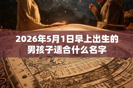 2026年5月1日早上出生的男孩子适合什么名字