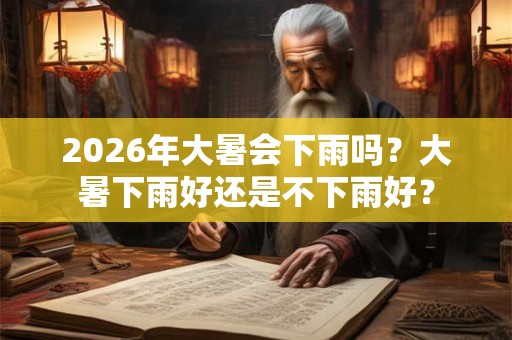 2026年大暑会下雨吗?大暑下雨好还是不下雨好? 2026年大暑会下雨吗?大暑下雨好还是不下雨好?