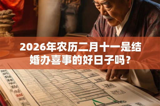 2026年农历二月十一是结婚办喜事的好日子吗? 2026年农历二月十一是结婚办喜事的好日子吗?