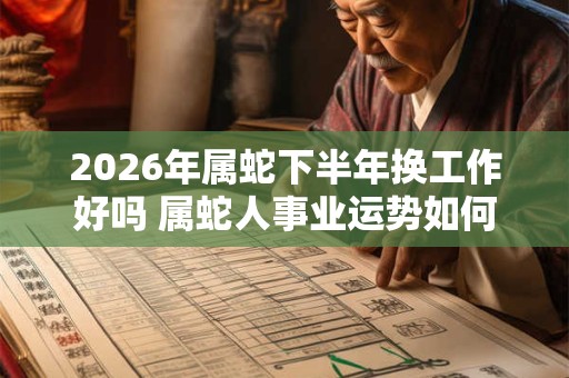 2026年属蛇下半年换工作好吗 属蛇人事业运势如何 2026年属蛇下半年换工作好吗 属蛇人事业运势如何