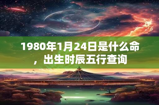 1980年1月24日是什么命,出生时辰五行查询 1980年1月24日是什么命,出生时辰五行查询