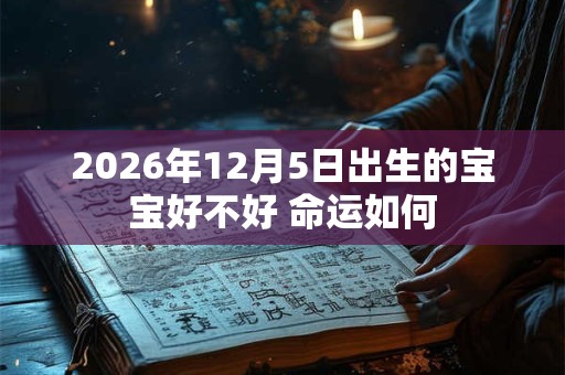 2026年12月5日出生的宝宝好不好 命运如何 2026年12月5日出生的宝宝好不好 命运如何