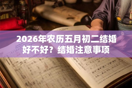 2026年农历五月初二结婚好不好?结婚注意事项 2026年农历五月初二结婚好不好?结婚注意事项