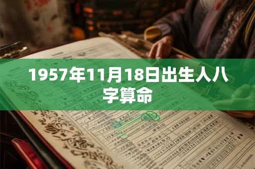 1957年11月18日出生人八字算命