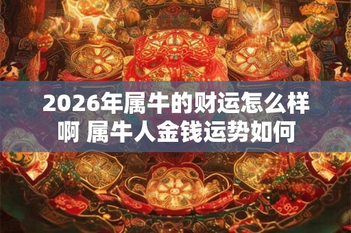 2026年属牛的财运怎么样啊 属牛人金钱运势如何 2026年属牛的财运怎么样啊 属牛人金钱运势如何