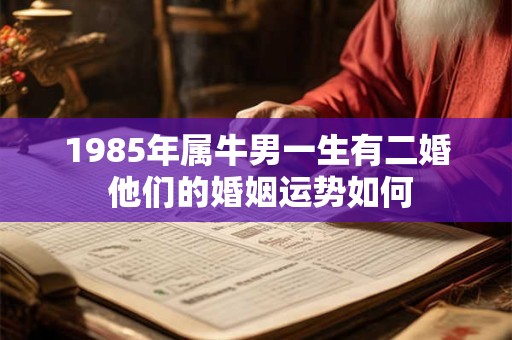 1985年属牛男一生有二婚 他们的婚姻运势如何 1985年属牛男一生有二婚 他们的婚姻运势如何