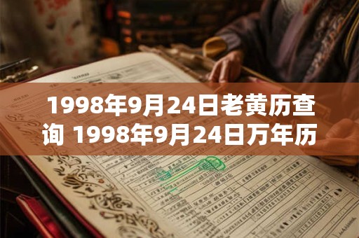 1998年9月24日老黄历查询 1998年9月24日万年历黄道吉日 1998年9月24日老黄历查询 1998年9月24日万年历黄道吉日