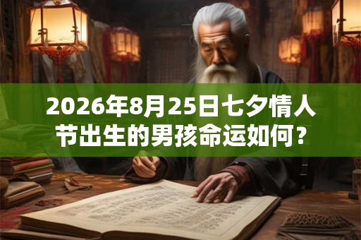 2026年8月25日七夕情人节出生的男孩命运如何? 2026年8月25日七夕情人节出生的男孩命运如何?
