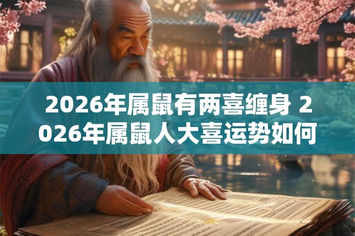 2026年属鼠有两喜缠身 2026年属鼠人大喜运势如何 2026年属鼠有两喜缠身 2026年属鼠人大喜运势如何