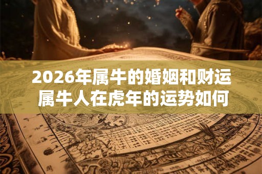 2026年属牛的婚姻和财运 属牛人在虎年的运势如何 2026年属牛的婚姻和财运 属牛人在虎年的运势如何