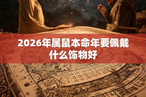 2026年属鼠本命年要佩戴什么饰物好 2026年属鼠本命年要佩戴什么饰物好