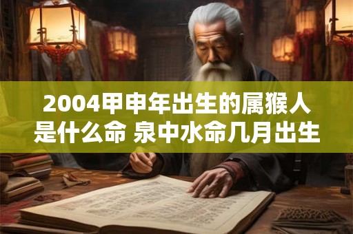 2004甲申年出生的属猴人是什么命 泉中水命几月出生好