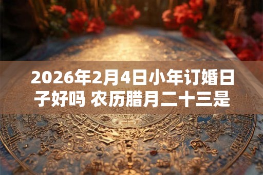 2026年2月4日小年订婚日子好吗 农历腊月二十三是吉日吗 2026年2月4日小年订婚日子好吗 农历腊月二十三是吉日吗
