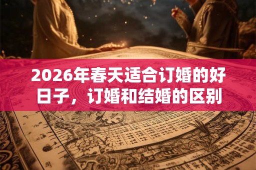 2026年春天适合订婚的好日子,订婚和结婚的区别 2026年春天适合订婚的好日子,订婚和结婚的区别