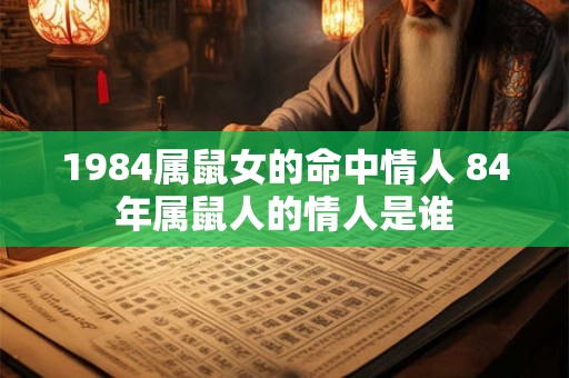1984属鼠女的命中情人 84年属鼠人的情人是谁 1984属鼠女的命中情人 84年属鼠人的情人是谁