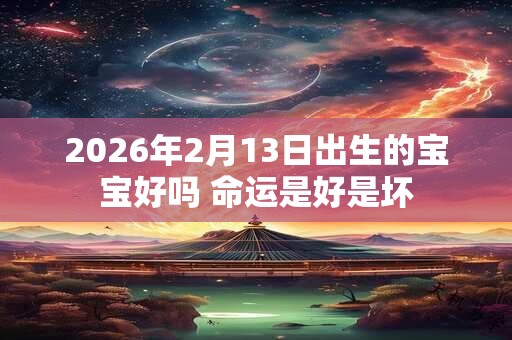 2026年2月13日出生的宝宝好吗 命运是好是坏