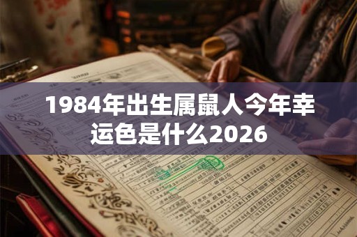 1984年出生属鼠人今年幸运色是什么2026 1984年出生属鼠人今年幸运色是什么2026