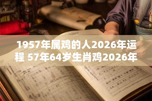 1957年属鸡的人2026年运程 57年64岁生肖鸡2026年运势